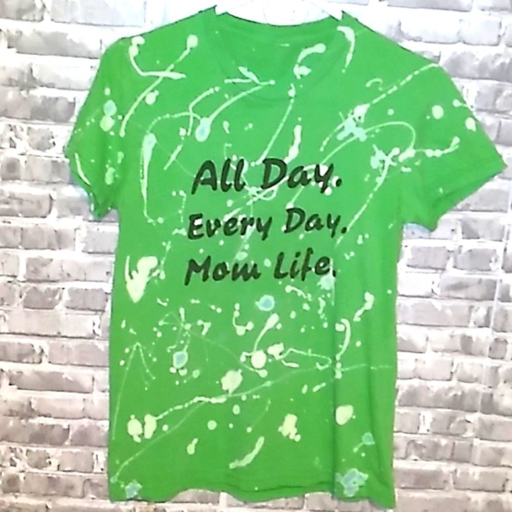 grunge bleach mod mom life tshirt